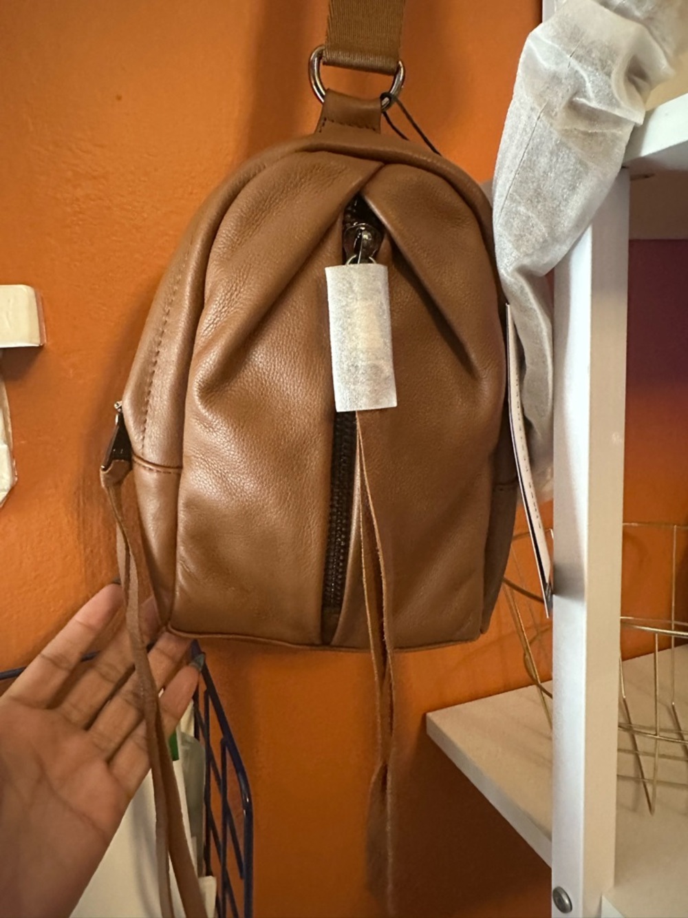 AIMEE KESTENBERG Pebbled Leather Sling Bag(NWT)